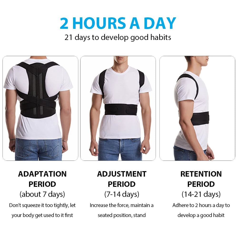 Correcteur de posture dorsal mixte.